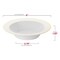 White with Gold Edge Rim Round Disposable Plastic Dessert Bowls - 5 oz. (120 Bowls)
